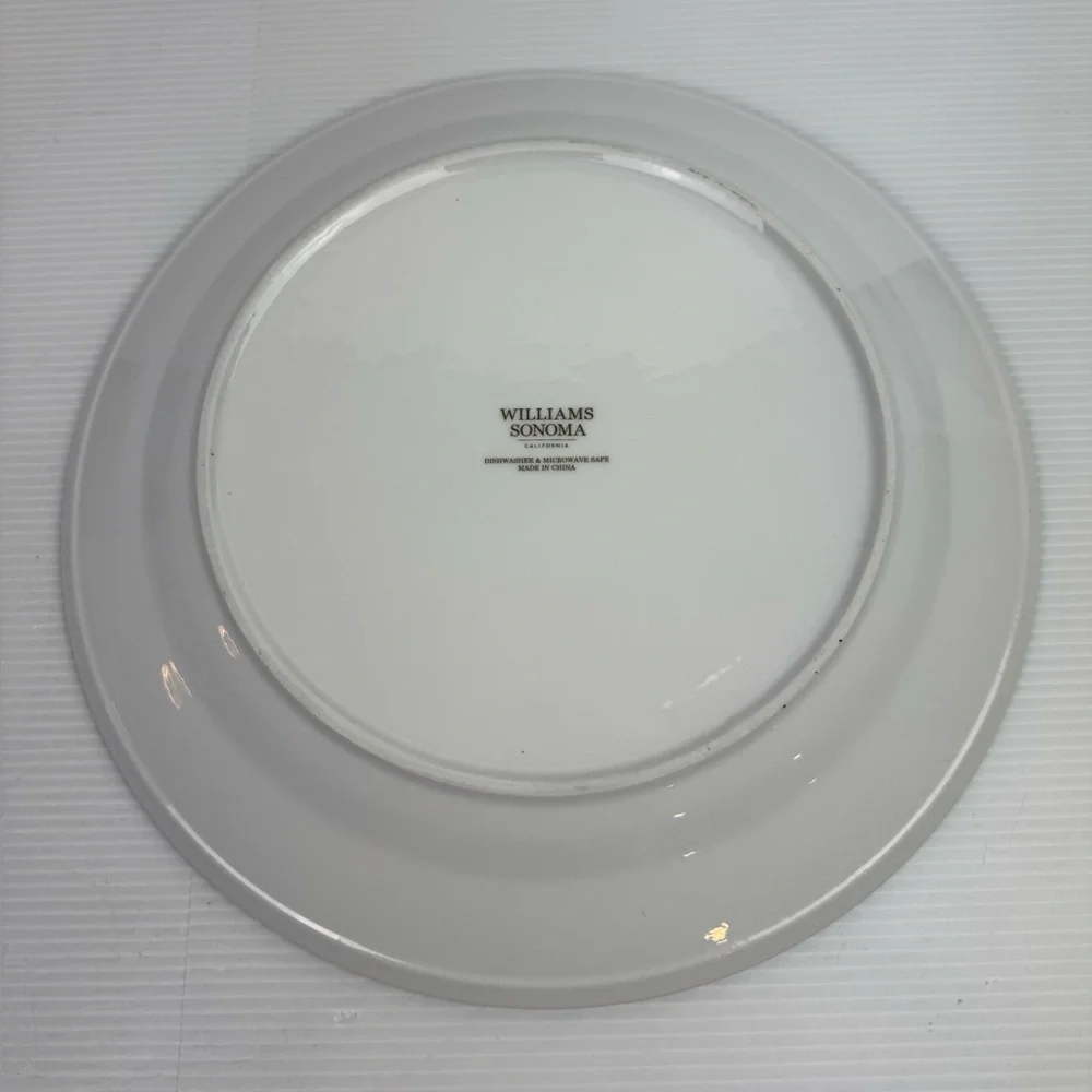 Williams Sonoma California Botanical Pumpkin Dinner Ceramic Plates 11” Ceramic